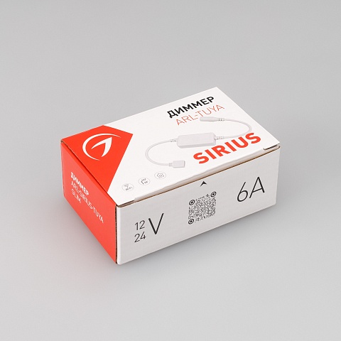 Arlight Диммер ARL-SIRIUS-TUYA-MIX-SUF Slim (12-24V, 2x3A, 2.4G) (IP20 Пластик, 3 года)