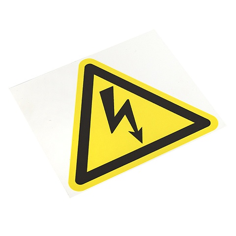 EKF PROxima Знак пластик "Опасность поражения электрическим током" (Молния) W08 (100х100мм.)
