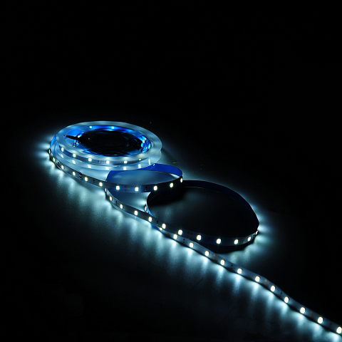 Gauss Лента LED Elementary 2835 -SMD 4.8W 12V DC холодный белый IP20 (ZIP bag 5m)