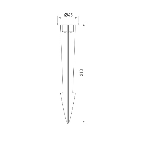 Arlight Основание для светильника ALT-SPIKE-210 (BK) (Металл)