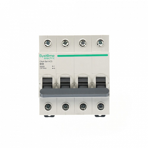 Systeme Electric City9 Set Автоматический выключатель (АВ) B 50А 4P 6kA 400В