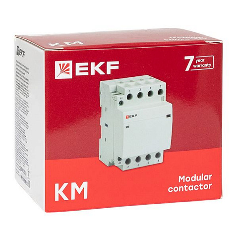 EKF PROxima Контактор модульный КМ 40А 3NО+NC (3 мод.)