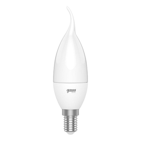 Gauss Лампа Basic Свеча на ветру 5,5W 400lm 3000K E14 LED