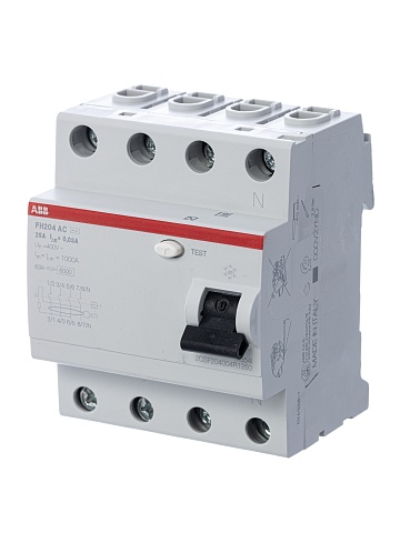 ABB FH204AC УЗО 4P 25A 30mA (AC)