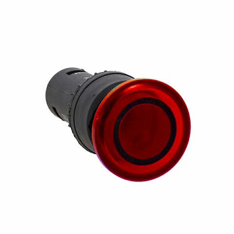 EKF PROxima Кнопка SW2C-MD красная с подсветкой NC Грибок