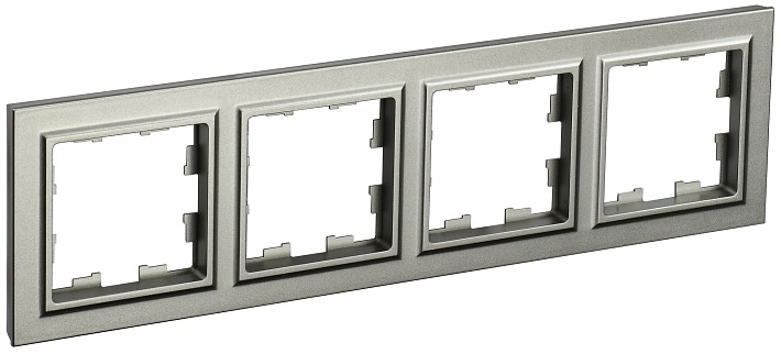 IEK BRITE BASE Шампань Рамка 4-м РУ-4-БрШ