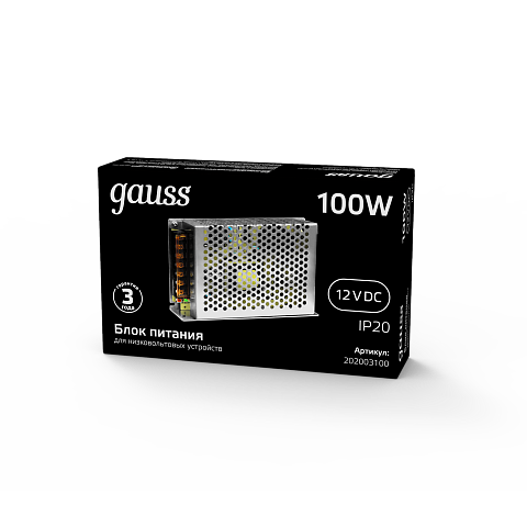 Gauss Блок питания LED STRIP PS 100W 12V 6