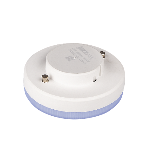 Jazzway Лампа светодиодная (LED) «таблетка» d75мм GX53 100° 12Вт 220-230В матовая тепло-белая желтая 3000К
