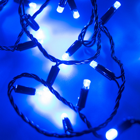 Arlight Светодиодная гирлянда ARD-STRING-CLASSIC-10000-BLACK-100LED-STD BLUE (230V, 7W) (Ardecoled, IP65)