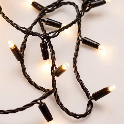 Arlight Светодиодная гирлянда ARD-STRING-PRO-10000-BLACK-100LED-STD WARM (230V, 7W) (Ardecoled, IP65)