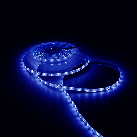 Gauss Лента LED Elementary 2835 -SMD 4.8W 12V DC синий IP66 (ZIP Bag 5м)