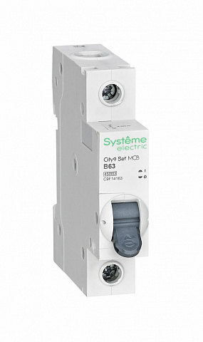 Systeme Electric City9 Set Автоматический выключатель (АВ) B 63А 1P 4.5kA 230В