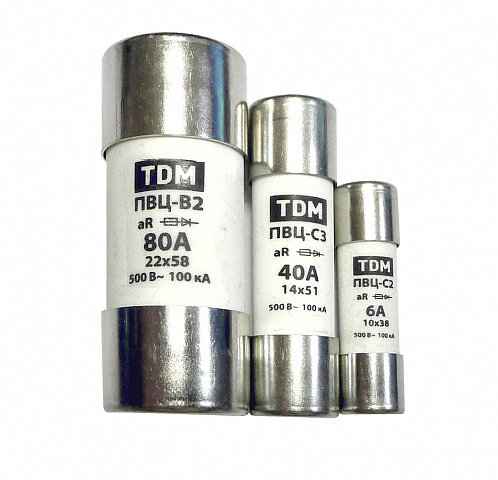 TDM Плавкая вставка ПВЦ-В2 22х58 63А