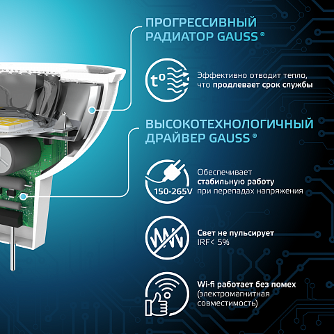 Gauss Лампа MR16 5W 530lm 4100K GU5.3 LED