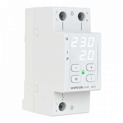 Welrok VI-40 Реле напряжения 40 А (max 50 A), 8 800 ВА