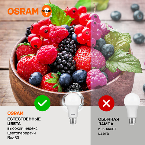Osram LVCLA125 15SW/840 230V E27 10X1