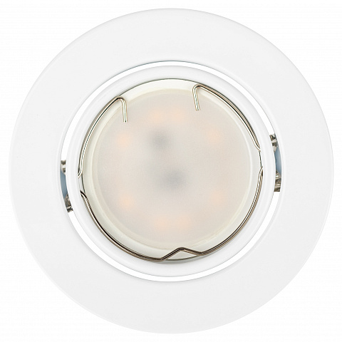 ЭРА ST2A WH Белый Светильник штампованный поворотный MR16,12V/220V, 50W