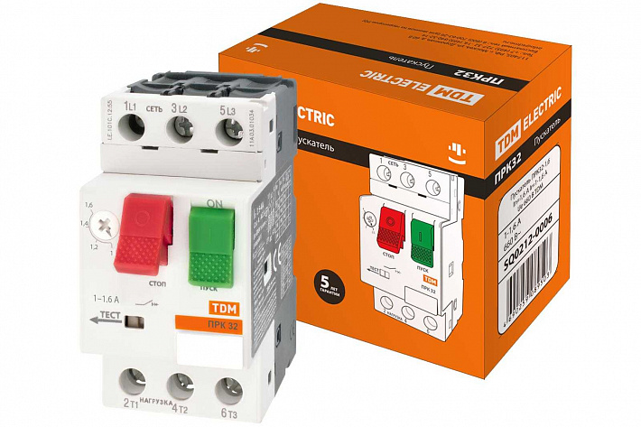 TDM Пускатель ПРК32-10 In=10A Ir=6-10A Ue 660В