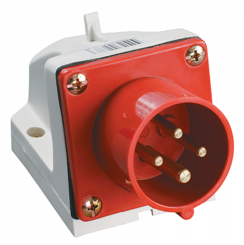 IEK Вилка стационарная ССИ-524 32А-6ч/380-415В 3Р+РЕ IP44 MAGNUM