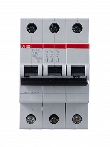 ABB Выключатель автоматический 3-пол. SH203L C16