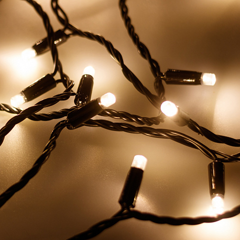 Arlight Светодиодная гирлянда ARD-STRING-PRO-10000-BLACK-100LED-STD WARM (230V, 7W) (Ardecoled, IP65)