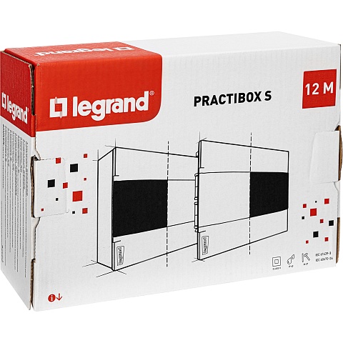 Legrand Practibox S Пластиковый щиток Встраиваемый 1X12 Дымчатая дверь