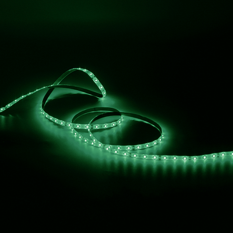 Gauss Лента LED 2835 -SMD 4.8W 12V DC зеленый IP66 (блистер 5м)