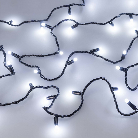Arlight Светодиодная гирлянда ARD-STRING-CLASSIC-10000-BLACK-100LED-MILK-STD White (230V, 7W) (Ardecoled, IP65)