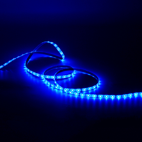 Gauss Лента LED 2835 -SMD 4.8W 12V DC синий IP66 (блистер 5м)