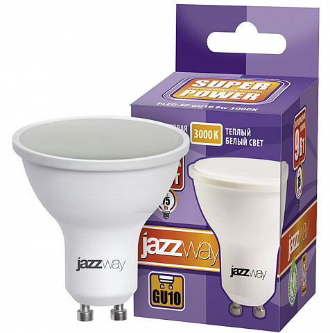 Jazzway Power Лампа PLED- SP GU10 9W 3000K 720Lm-E