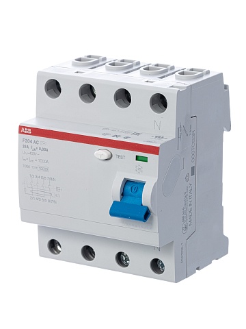 ABB F204AC УЗО 4Р 100А 30mA (AC)